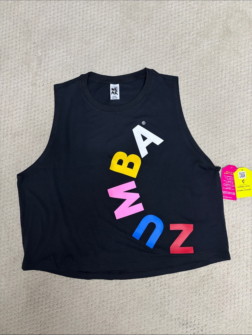 Zumba Wear - Retro Beat Muscle Tank - NWT - Size L